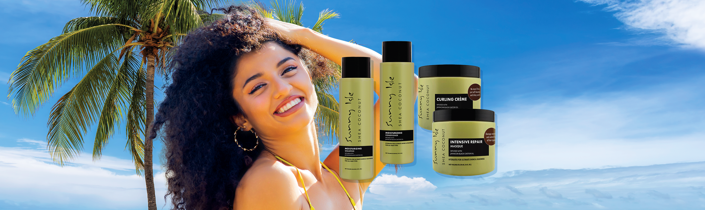 Sunny Isle Shea Coconut Collection banner