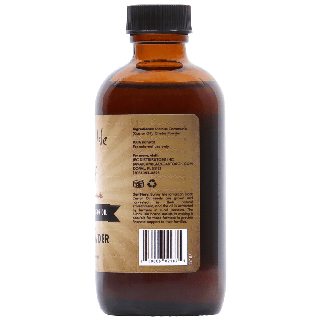 Sunny Isle Jamaican Black Castor Oil infused with Chebe Powder 4oz