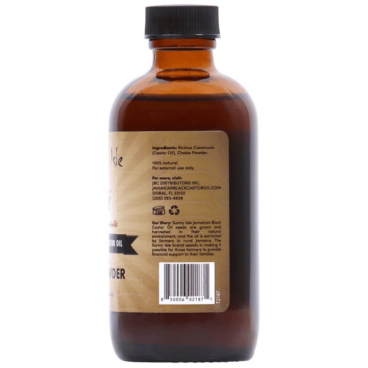 Sunny Isle Jamaican Black Castor Oil infused with Chebe Powder 4oz