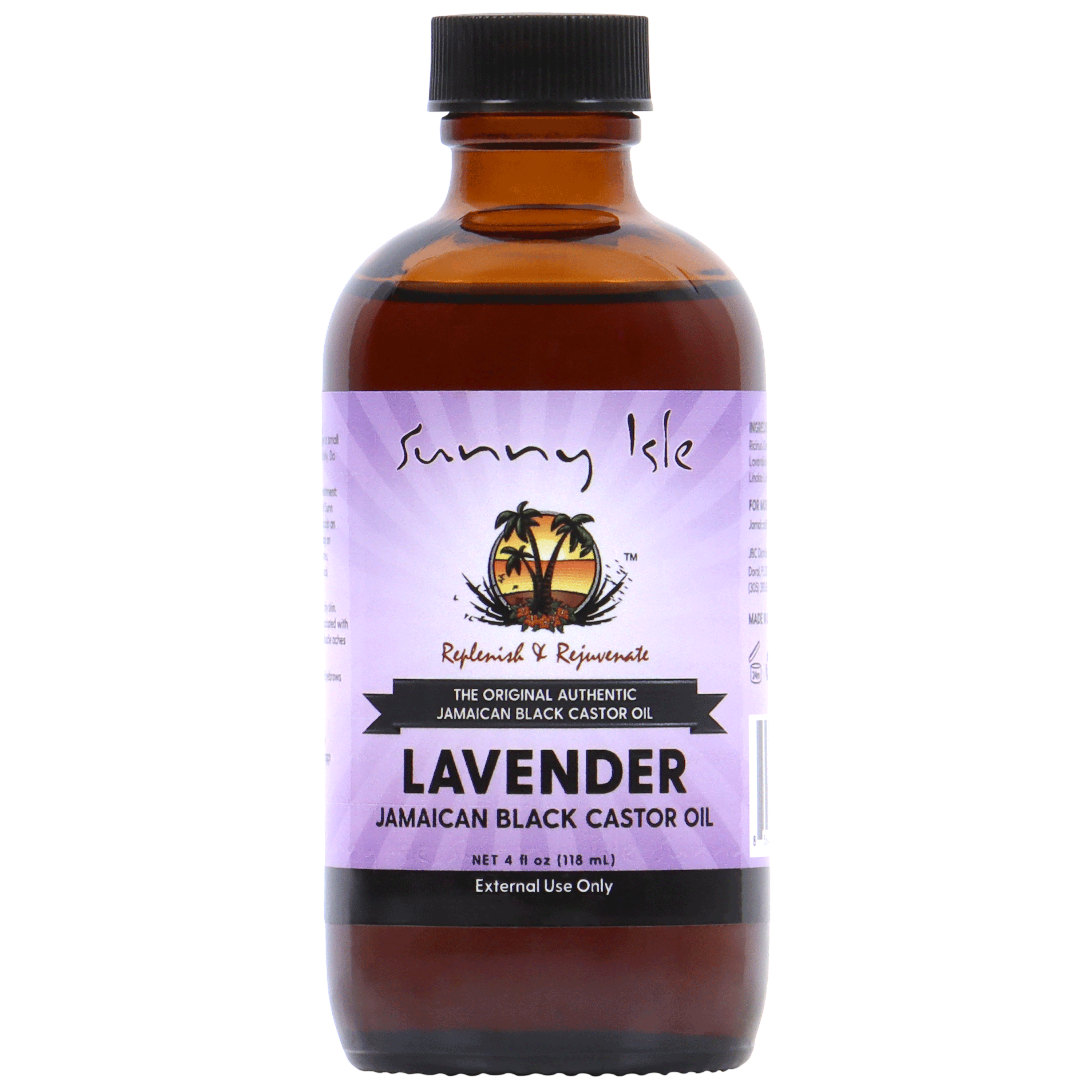 Sunny Isle Lavender Jamaican Black Castor Oil 4 oz. – Sunny Isle