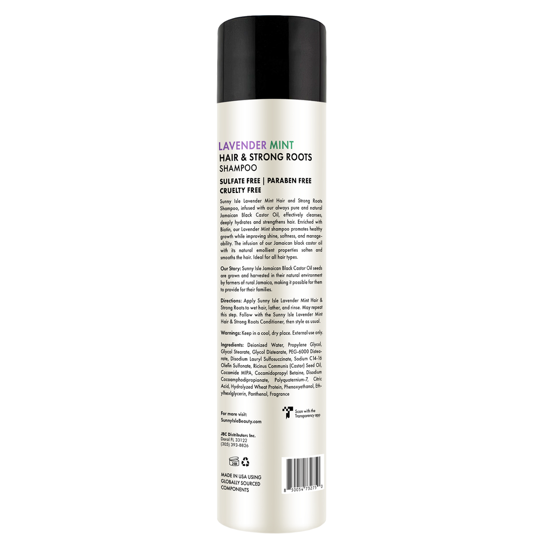 Sunny Isle Lavender Mint Hair and Strong Roots Shampoo 10.1oz