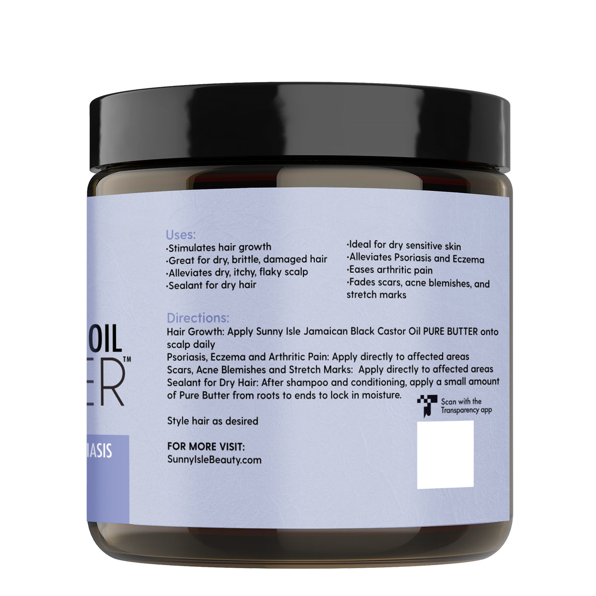 Jamaican Coconut Black Castor Oil 4oz / 118ml - Reines Schwarzes Kastoröl Mit Kokosnuss