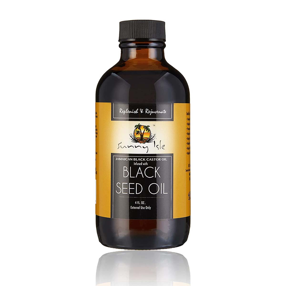 SUNNY ISLE Jamaican Black Castor Oil [Black Seed Oil] (4oz)
