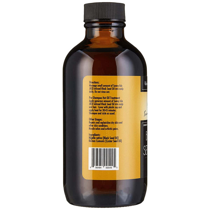 Sunny Isle Jamaican Black Castor Oil Infused with Black Seed Oil - 4oz