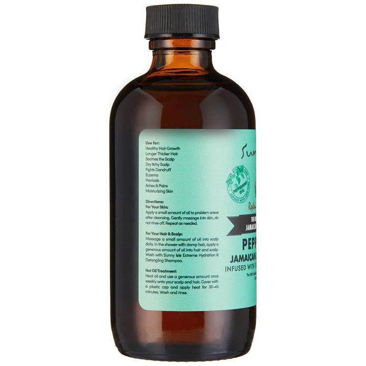 Sunny Isle Jamaican Black Castor Oil with Peppermint 4 oz