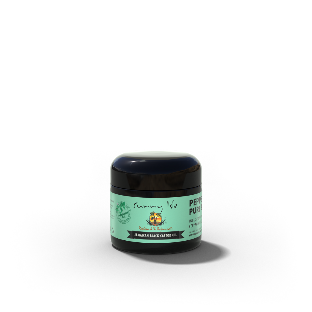 Sunny Isle Jamaican Black Castor Oil Pure Butter with Peppermint Oil