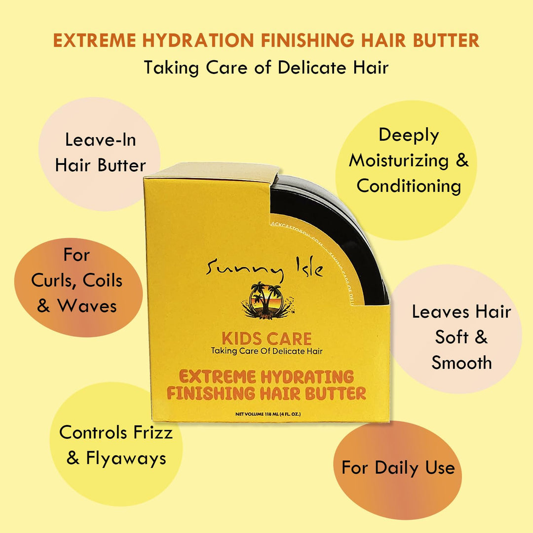 SUNNY ISLE Kids Care Extreme Hydrating Finishing Hair Butter (4oz) SUNNY ISLE Kids Care Extreme Hydrating Finishing Hair Butter (4oz)