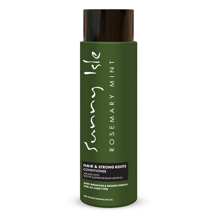 Sunny Isle Rosemary Mint Hair & Strong Roots Conditioner 12oz Anti-Breakage and Growth Formula