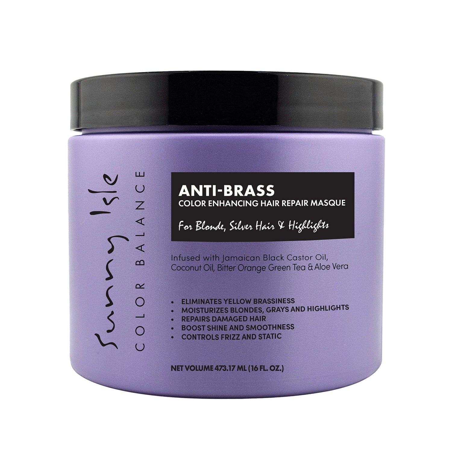 紫Sunnyページ Anti-Brass Color Enhancing Purple Hair Repair Masque | Sunny Isle