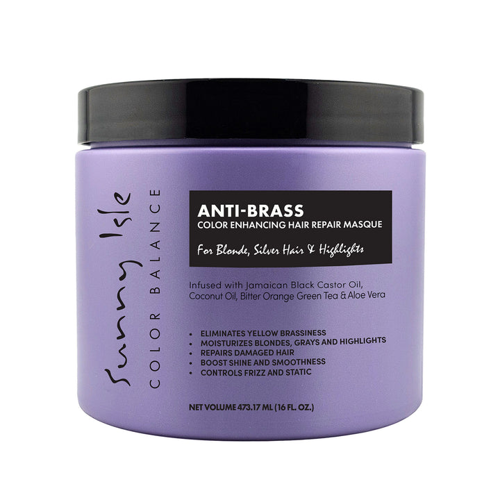 Sunny Isle Color Balance Anti-Brass Purple Hair Repair Masque 16oz - main image