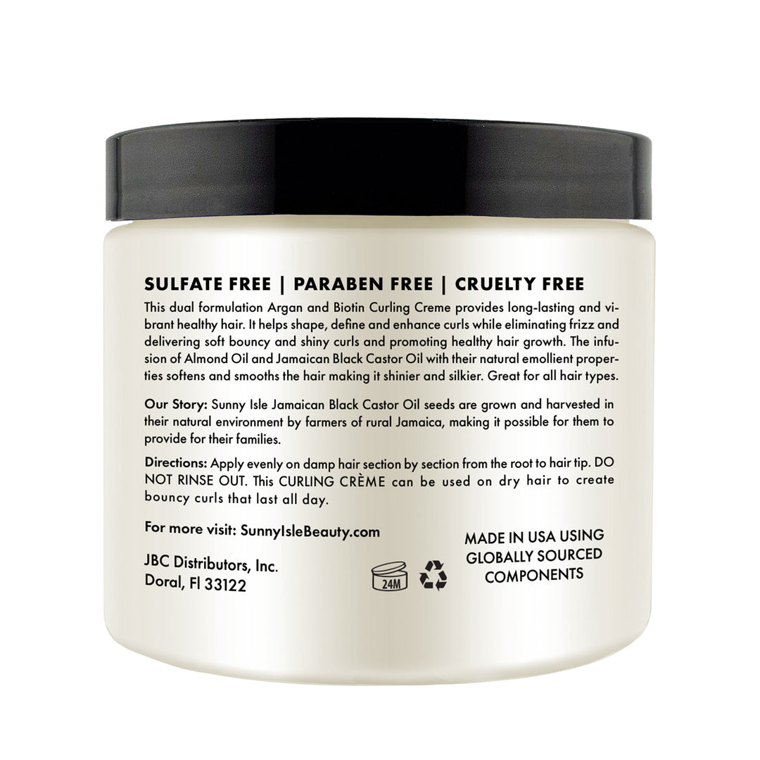 Sunny Isle Argan & Biotin Curling Crème 16oz