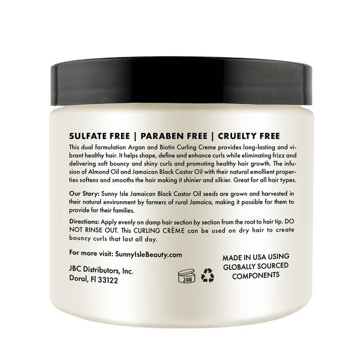 Sunny Isle Argan & Biotin Curling Crème 16oz