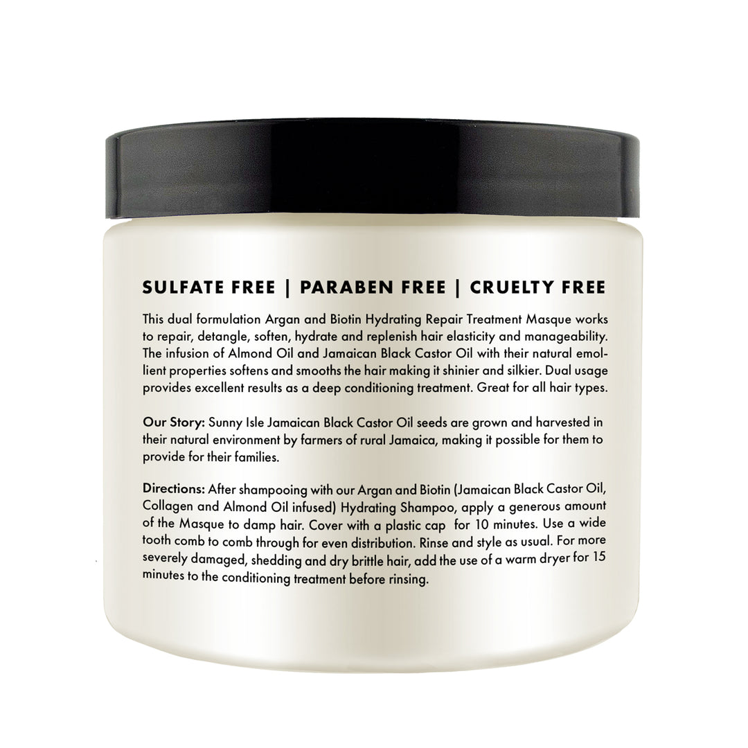 Sunny Isle Argan & Biotin Deep Hydrating Repair Masque 16oz