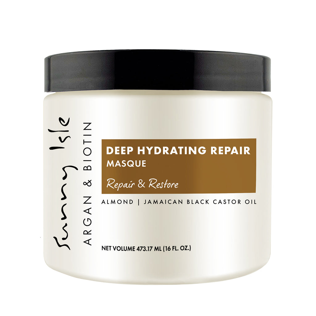 ブラックナチュラルMEGA MOIST HAIR REPAIR 2本セット Argan & Biotin Deep Hydrating Repair Masque 16oz | Sunny Isle