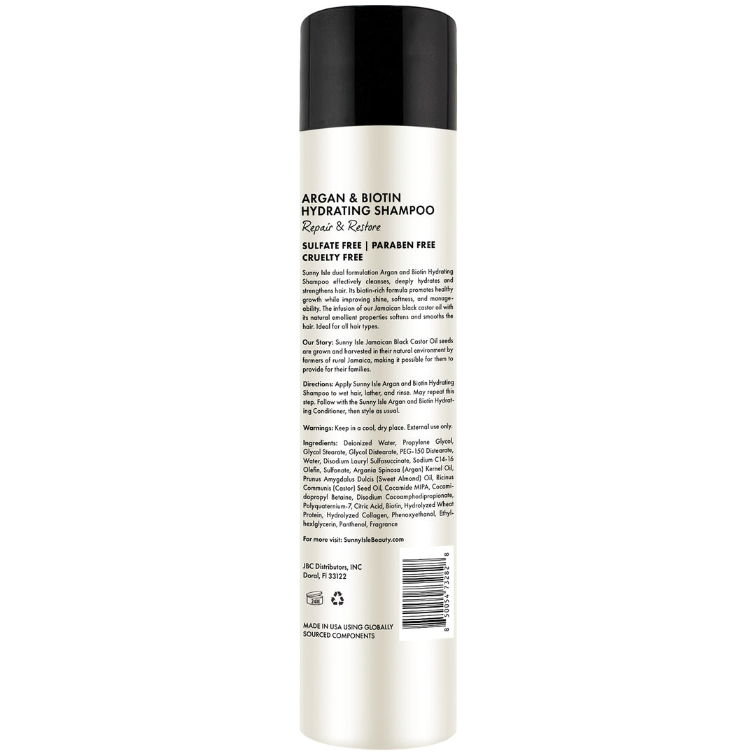 Sunny Isle Argan & Biotin Hydrating Shampoo 10.1oz