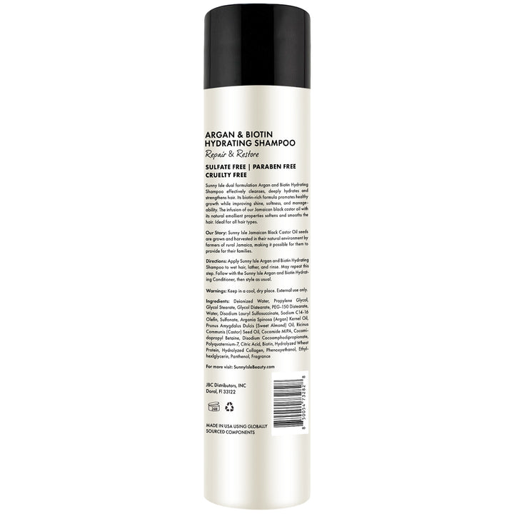 Sunny Isle Argan & Biotin Hydrating Shampoo 10.1oz