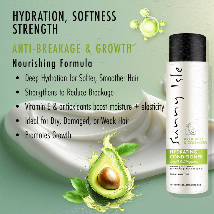 Sunny Isle Avocado & Collagen Hydrating Conditioner 12oz