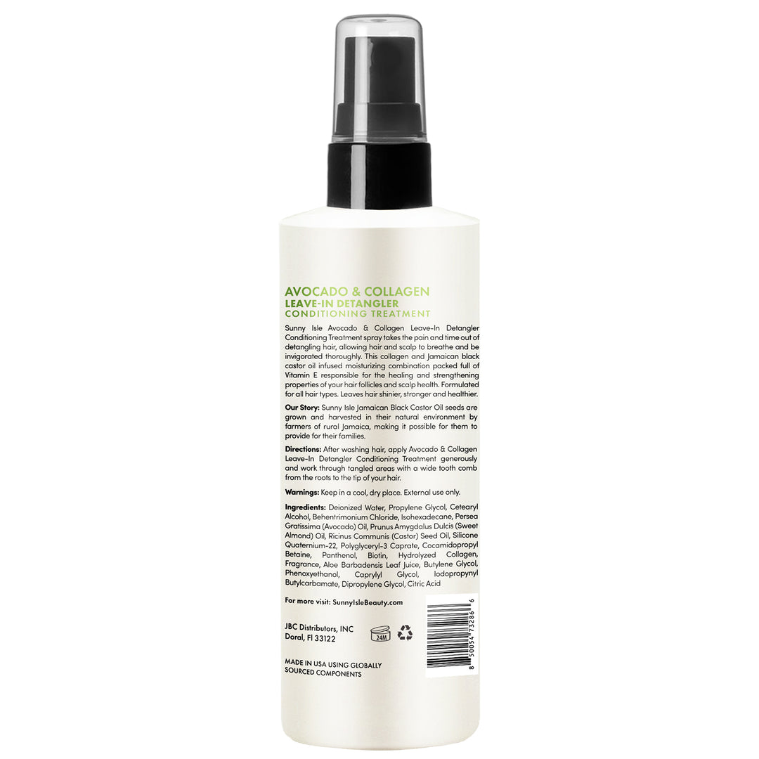 Sunny Isle Avocado & Collagen Leave-In Detangler Conditioning Treatment 8oz