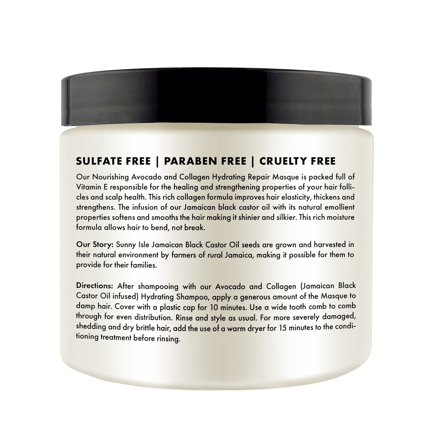 Avocado & Collagen Nourishing Hydrating Repair Masque 16oz | Sunny
