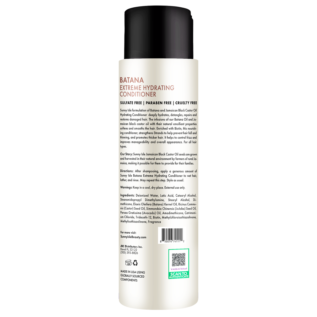 Sunny Isle Batana Anti-Thinning Shampoo, Conditioner & Heat Protectant Bundle