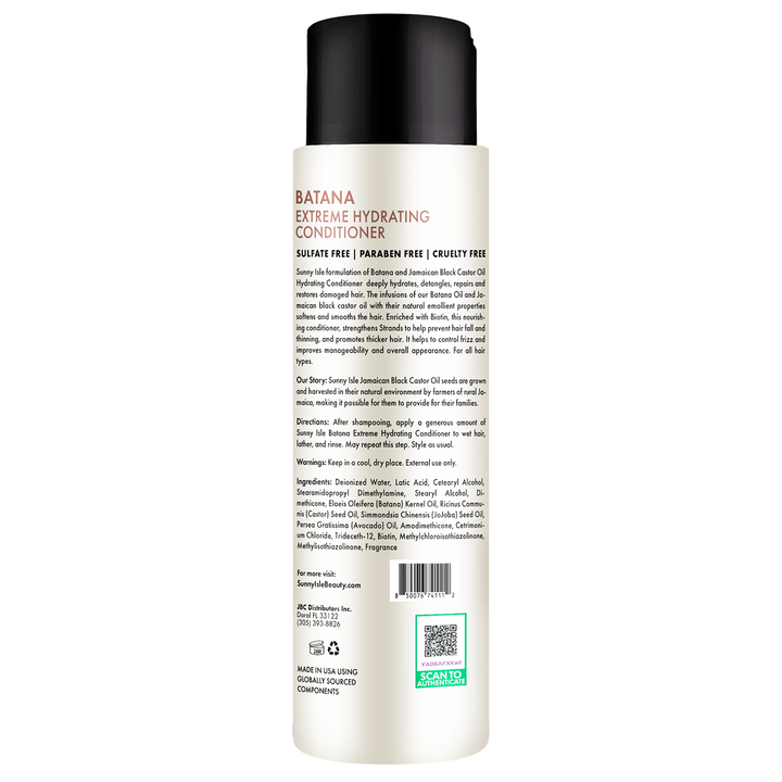 Sunny Isle Batana Anti-Thinning Shampoo, Conditioner & Heat Protectant Bundle