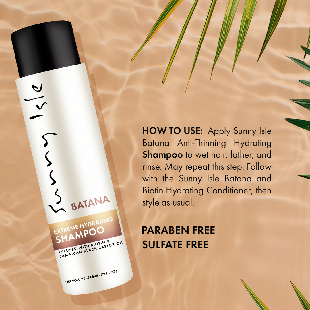 Sunny Isle Batana Anti-Thinning Shampoo, Conditioner & Heat Protectant Bundle