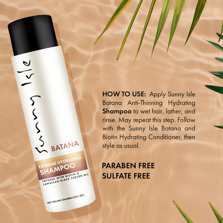 Sunny Isle Batana Anti-Thinning Shampoo, Conditioner & Heat Protectant Bundle