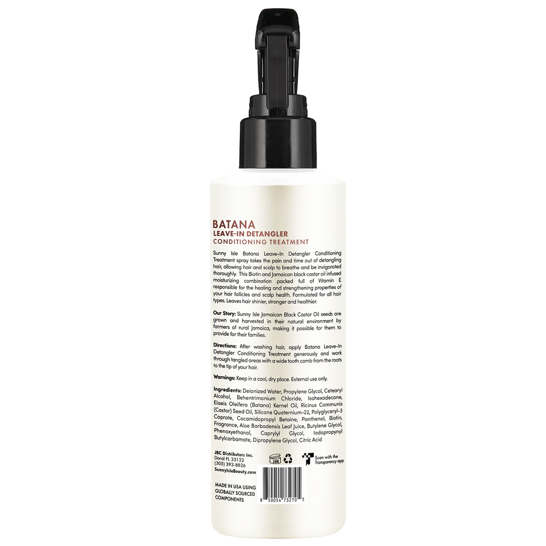 Sunny Isle Batana Leave-In Detangler Conditioning Treatment 8oz back