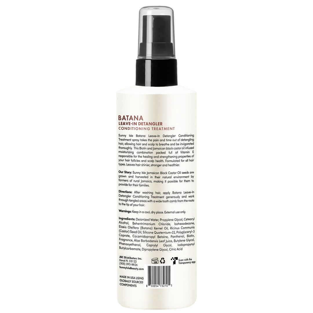 Sunny Isle Batana Leave-In Detangler Conditioning Treatment 8oz back