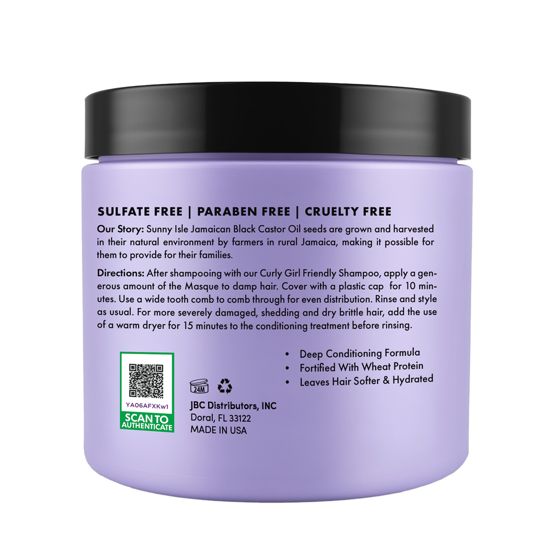 Sunny Isle Curly Girl Friendly Intensive Repair Masque 16oz how to use