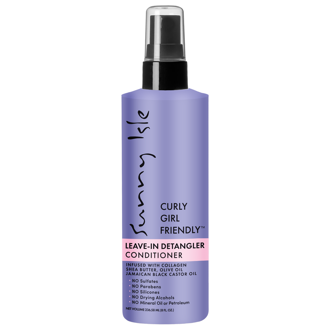 Sunny Isle Curly Girl Friendly Leave-In Detangler Conditioner 8oz front