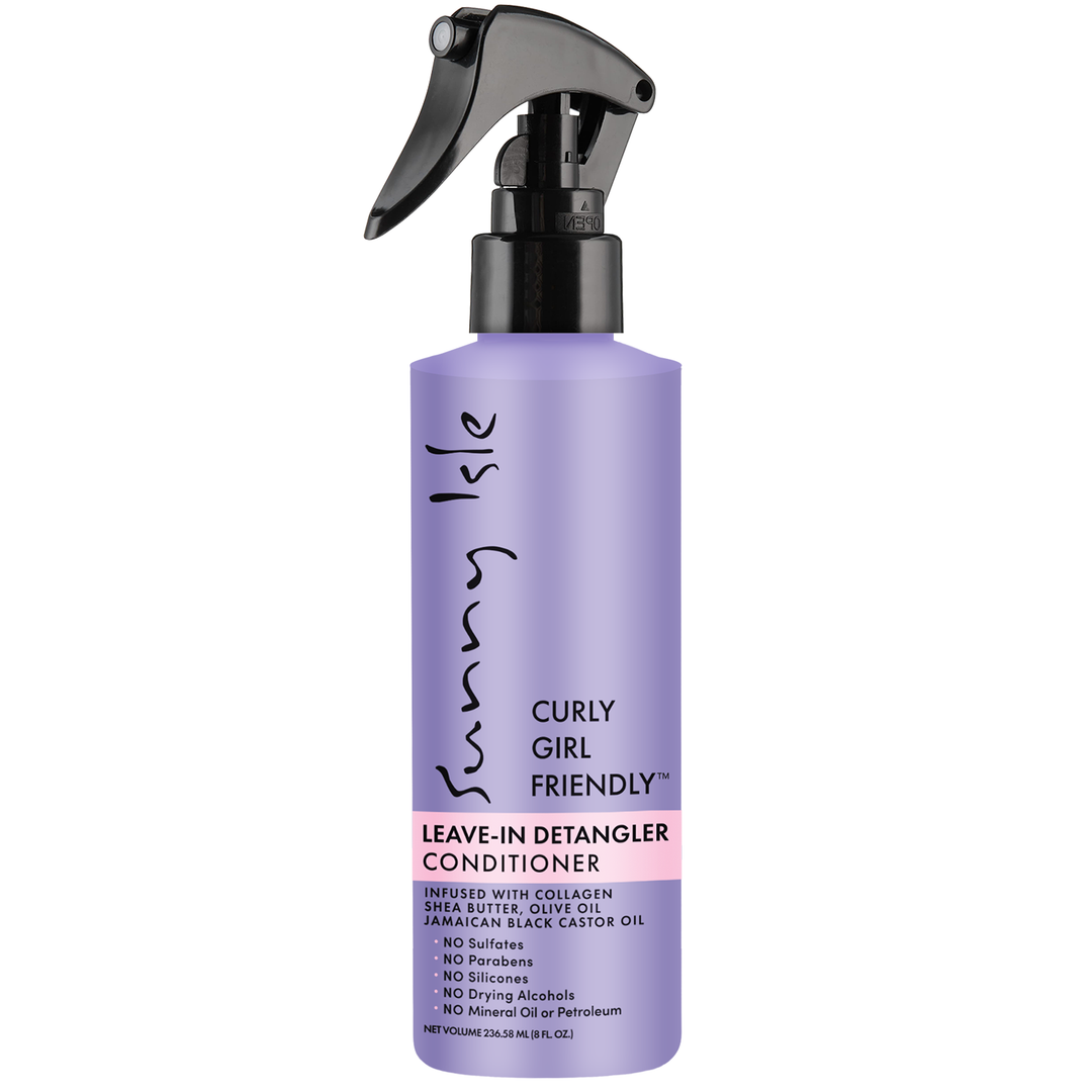 Sunny Isle Curly Girl Friendly Leave-In Detangler Conditioner 8oz front