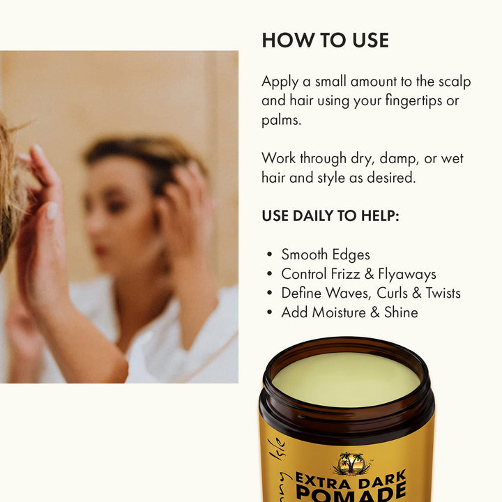 Sunny Isle Extra Dark Jamaican Black Castor Oil Hair Food Pomade