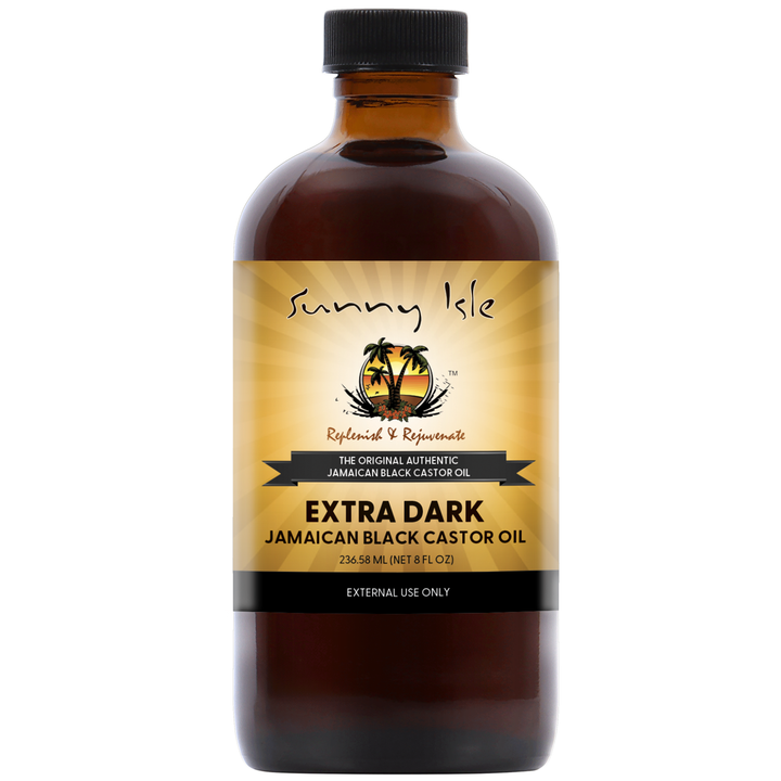 Sunny Isle Extra Dark Jamaican Black Castor Oil 8oz front