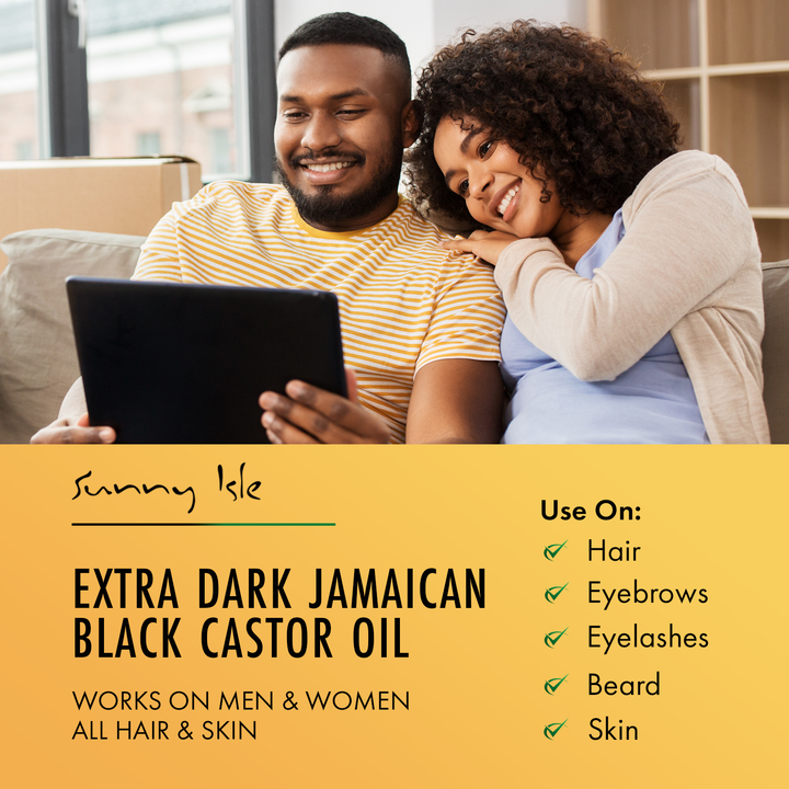 Sunny Isle Extra Dark Jamaican Black Castor Oil 8oz 2-Pack Bundle