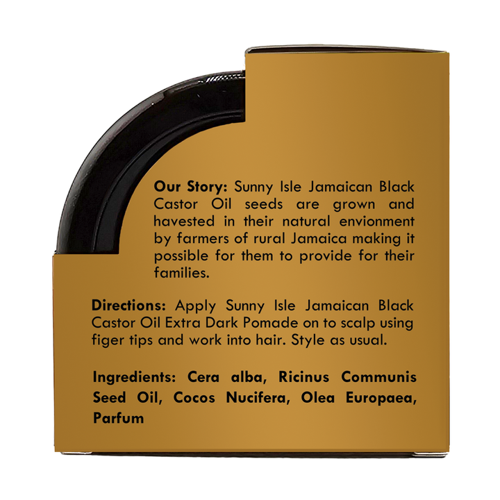 Sunny Isle Extra Dark Jamaican Black Castor Oil Pomade 4oz back