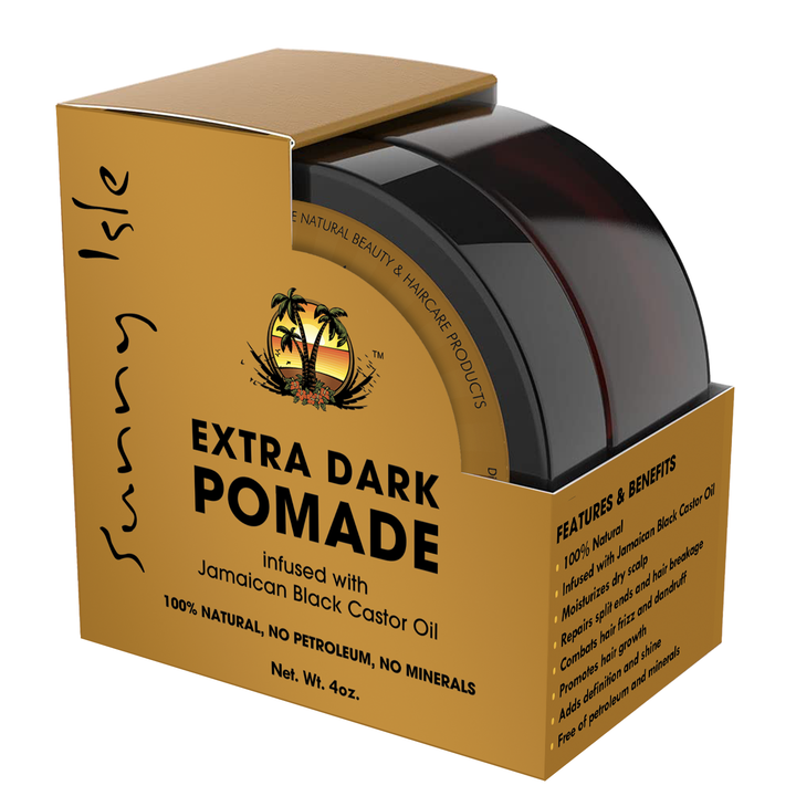 Sunny Isle Extra Dark Jamaican Black Castor Oil Pomade 4oz front