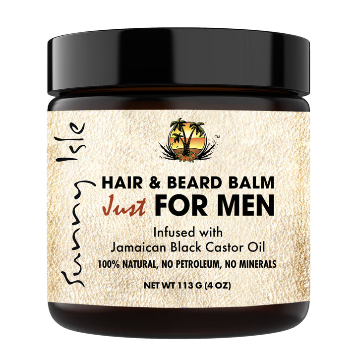 Sunny Isle Hair & Beard Balm Just For Men Pomade 4oz