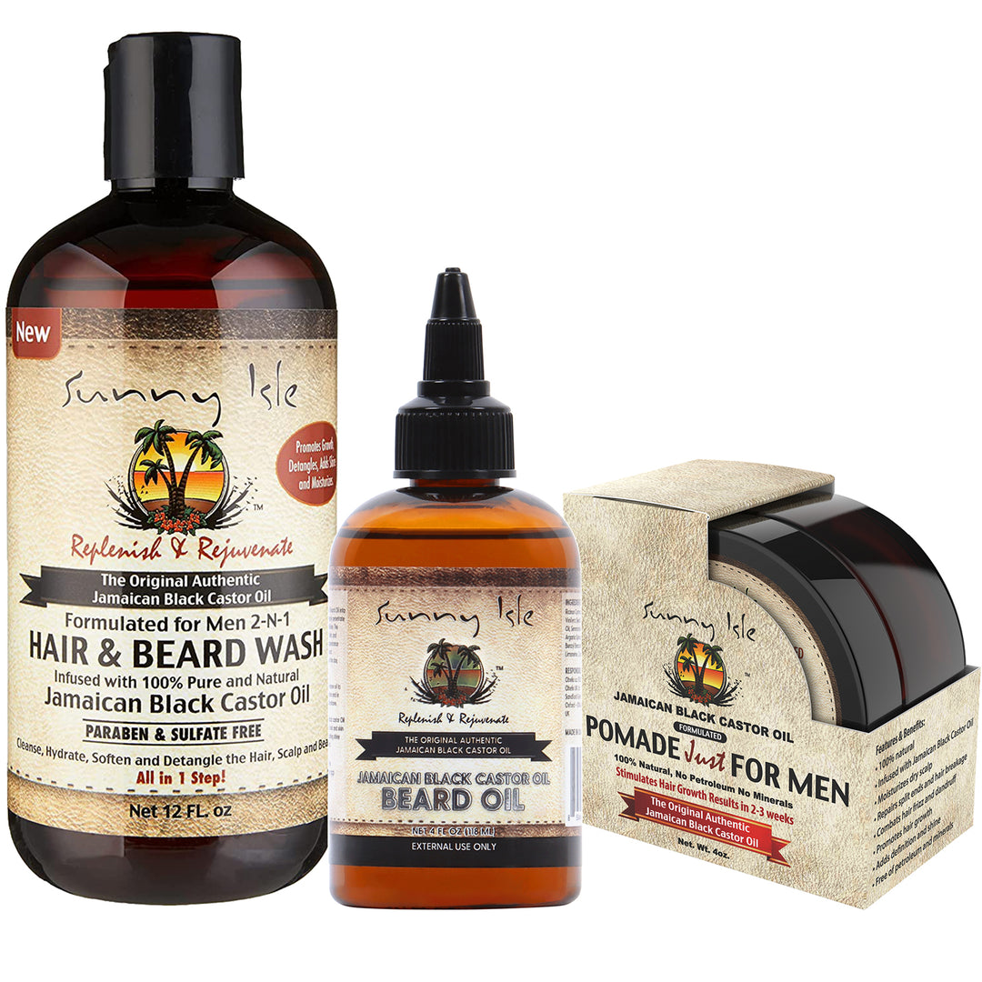 SUNNY ISLE Jamaican Black Castor Oil Men 2 In 1 Hair & Beard Wash (12oz) SUNNY ISLE Jamaican Black Castor Oil Men 2 In 1 Hair & Beard Wash (12oz)