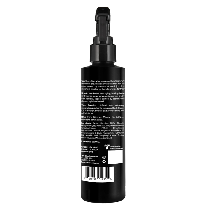 Sunny Isle Jamaican Black Castor Oil Heat Protectant Thermal Spray 6oz