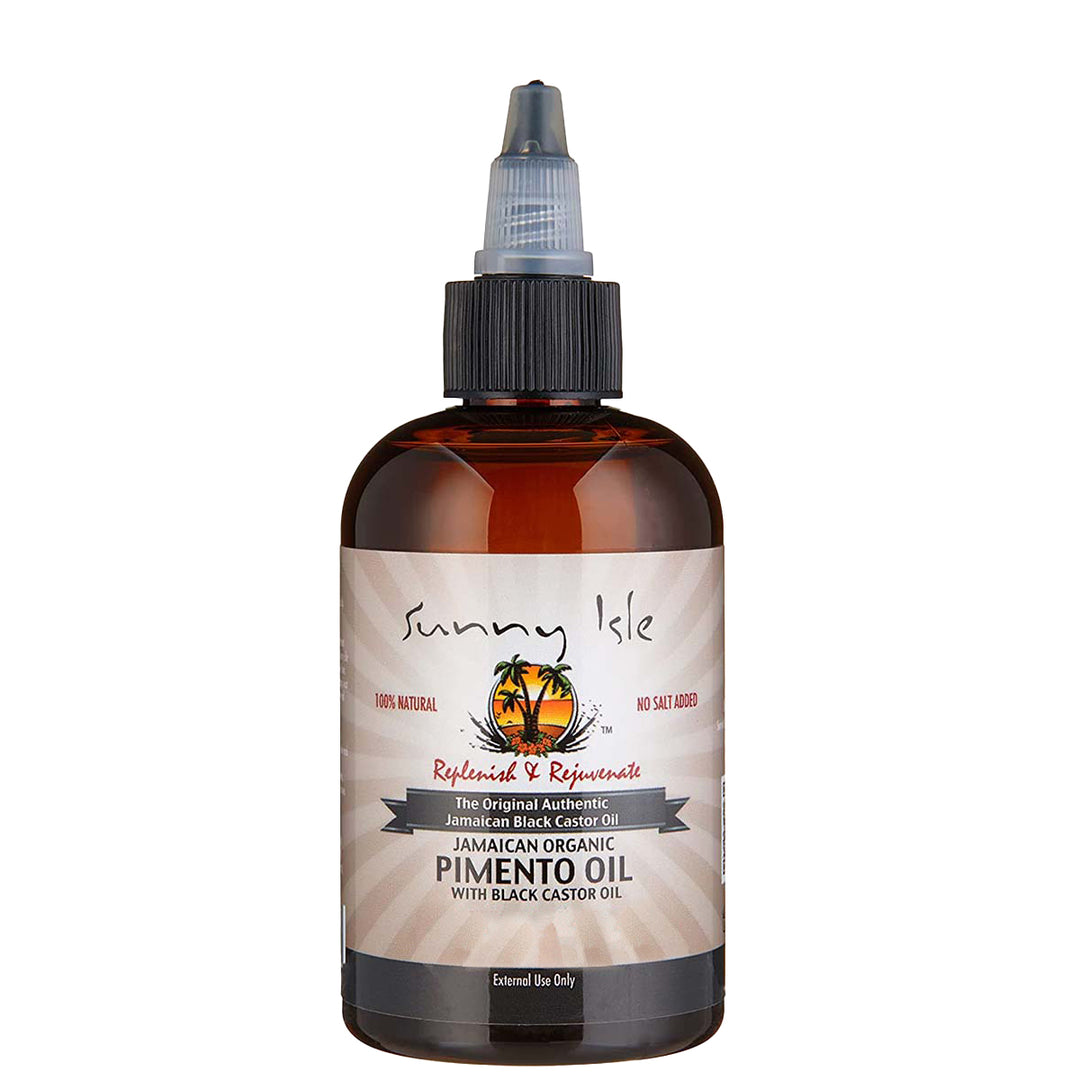 Sunny Isle Jamaican Organic Pimento Oil with Black Castor Oil 4oz