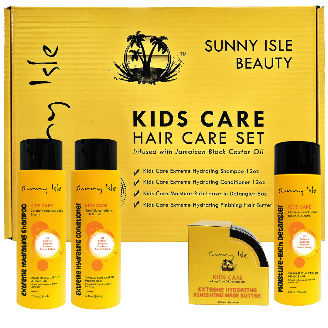 Kids Care Hair Care Set 4-Piece Boxed Bundle Gift Set