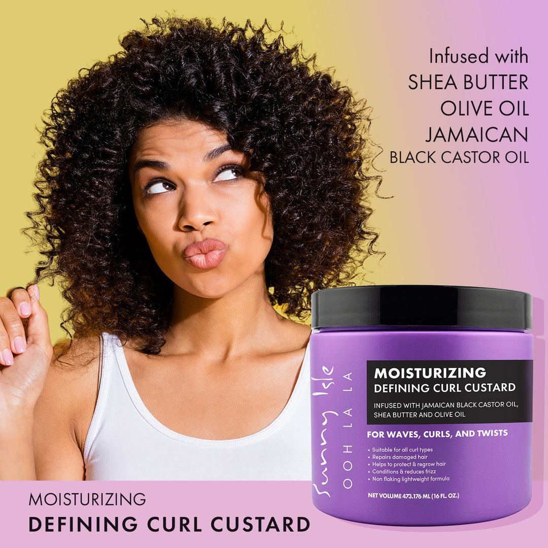 Sunny Isle Ooh La La Moisturizing Defining Curl Custard 16oz Lifestyle