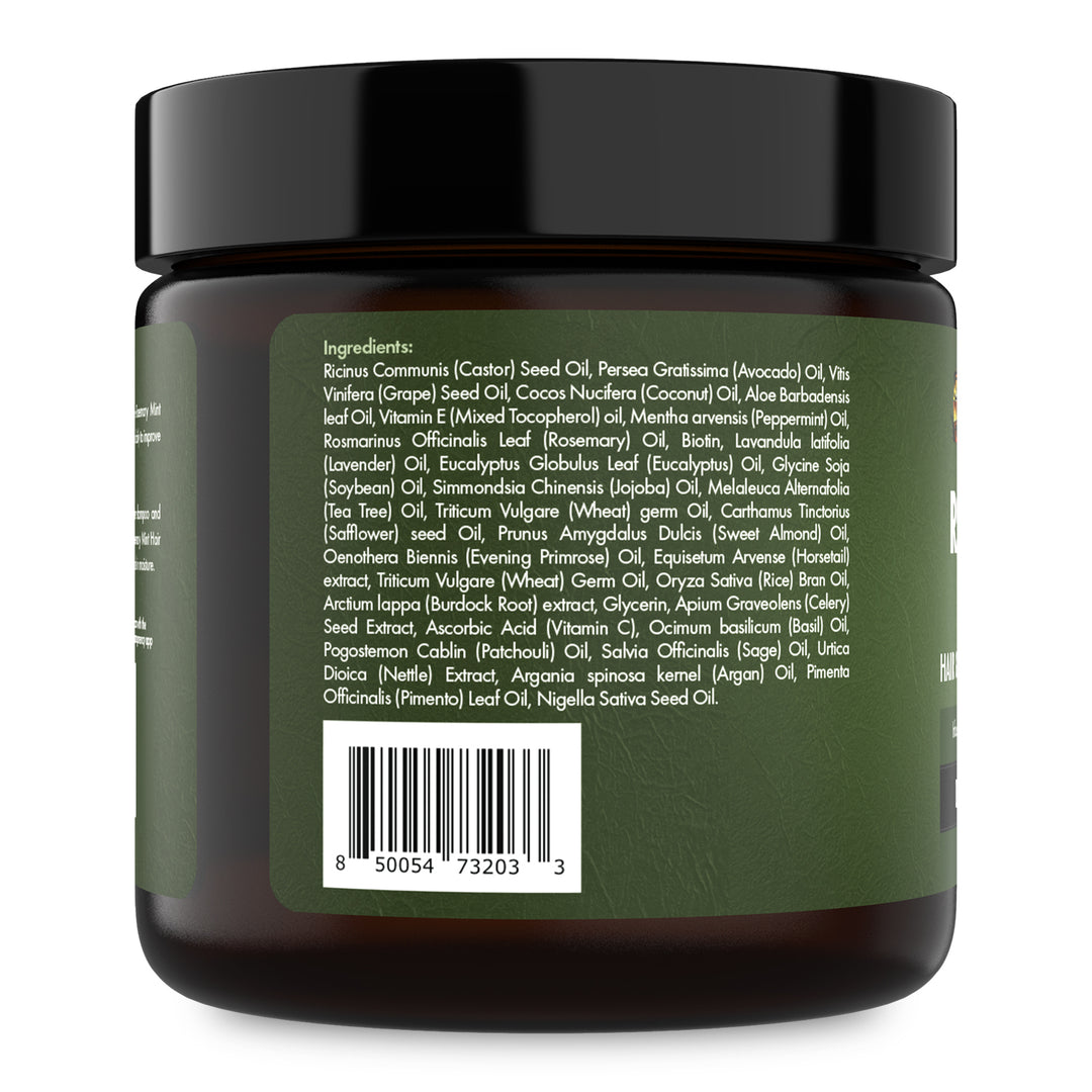 Sunny Isle Rosemary Mint Hair and Strong Roots Butter 4oz infused with Biotin and Jamaican Black Castor Oil - Ingredients