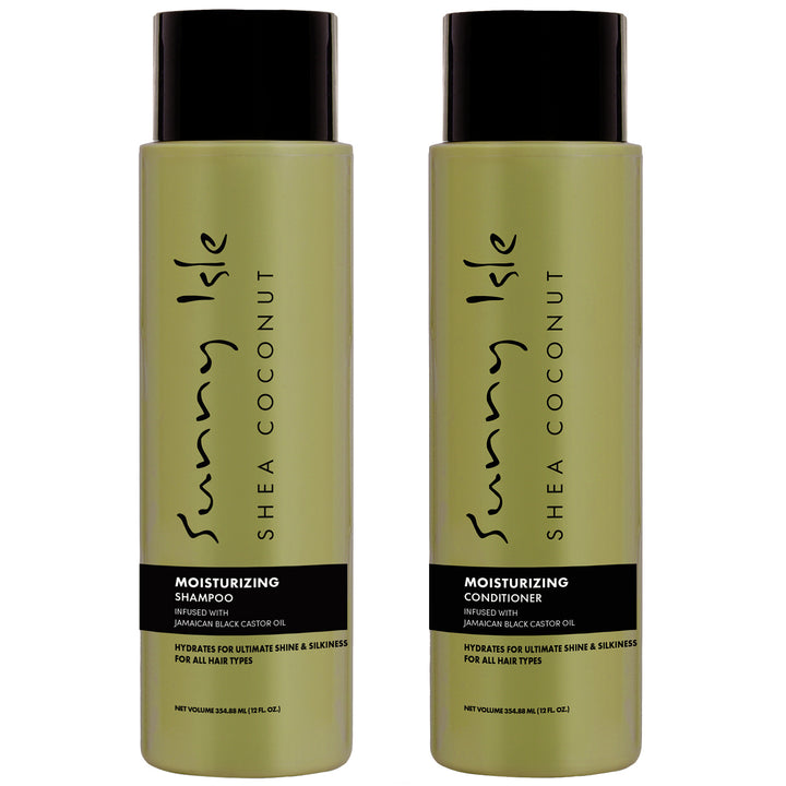 Sunny Isle Shea Coconut Moisturizing Shampoo & Conditioner 12oz Bundle