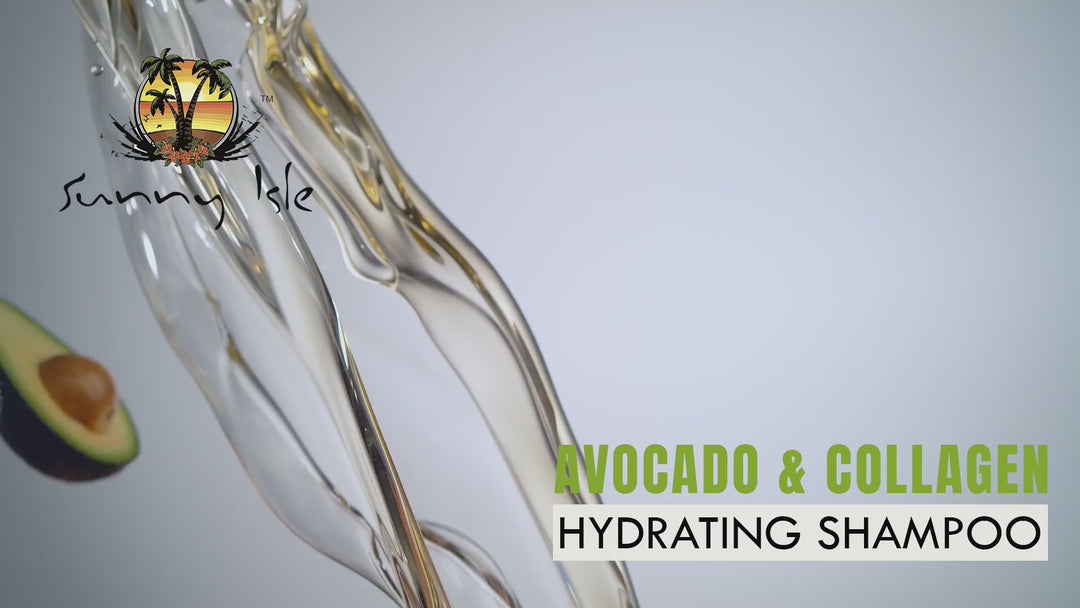 Sunny Isle Avocado & Collagen Hydrating Shampoo 10.1oz with Biotin and Collagen
