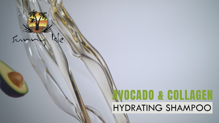Sunny Isle Avocado & Collagen Hydrating Shampoo 10.1oz with Biotin and Collagen