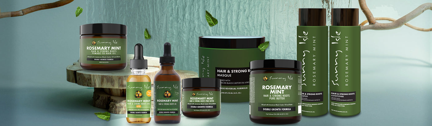 Sunny Isle Rosemary Mint Hair and Strong Roots Collection