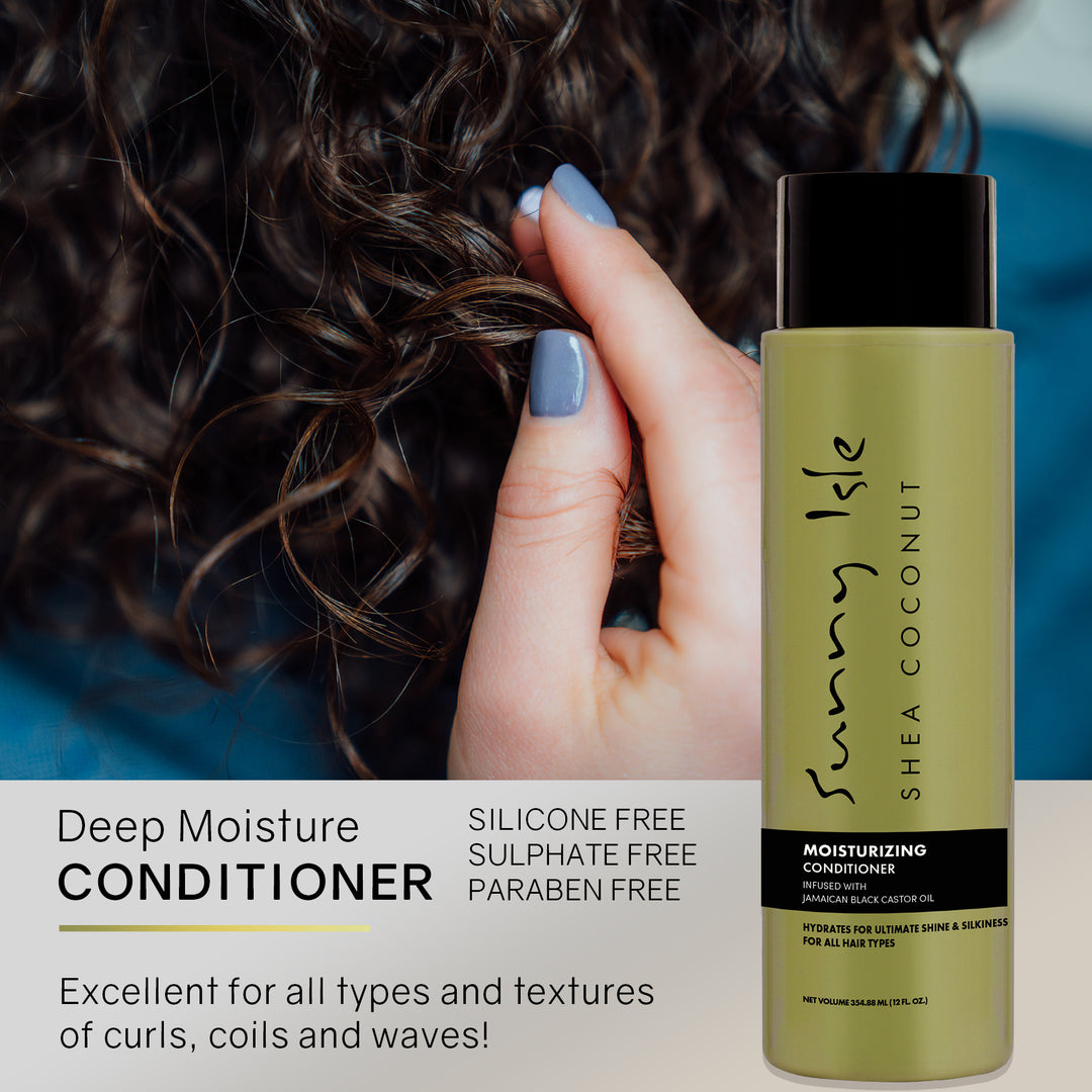 Sunny Isle Shea Coconut Moisturizing Shampoo & Conditioner 12oz Bundle