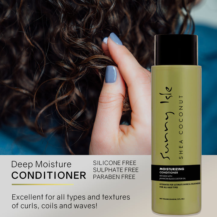 Sunny Isle Shea Coconut Moisturizing Shampoo & Conditioner 12oz Bundle
